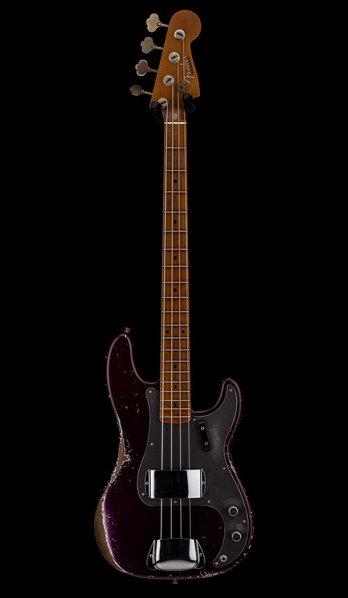 Fender Custom Shop Empire 58 Precision Bass Heavy Relic - Faded Aged Midnight Purple #78916