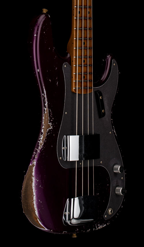 Fender Custom Shop Empire 58 Precision Bass Heavy Relic - Faded Aged Midnight Purple #78916
