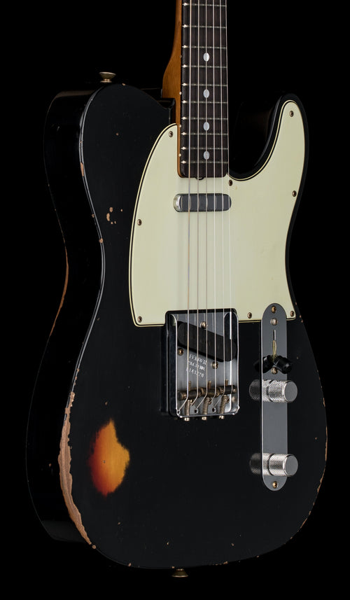 Fender Custom Shop Empire 67 Telecaster Relic - Aged Black/3-Color Sunburst  #43220