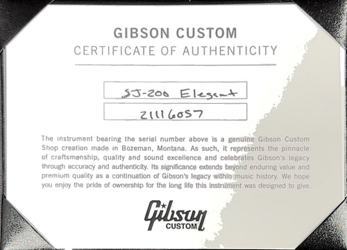 Gibson Custom Shop SJ-200 Elegant Koa - Honey Burst #16057