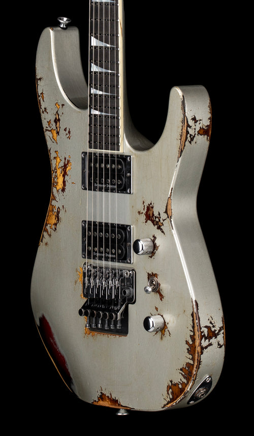 Jackson Custom Shop Korina SL2H FR Heavy Relic - Inca Silver over 3-Tone Sunburst #11624 (Empire Music Spec)