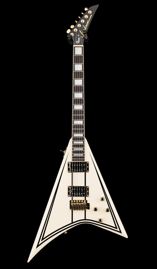 Jackson Legend Series Limited Edition Signature Randy Rhoads CD1 - Vintage White With Black Pinstripes #10521
