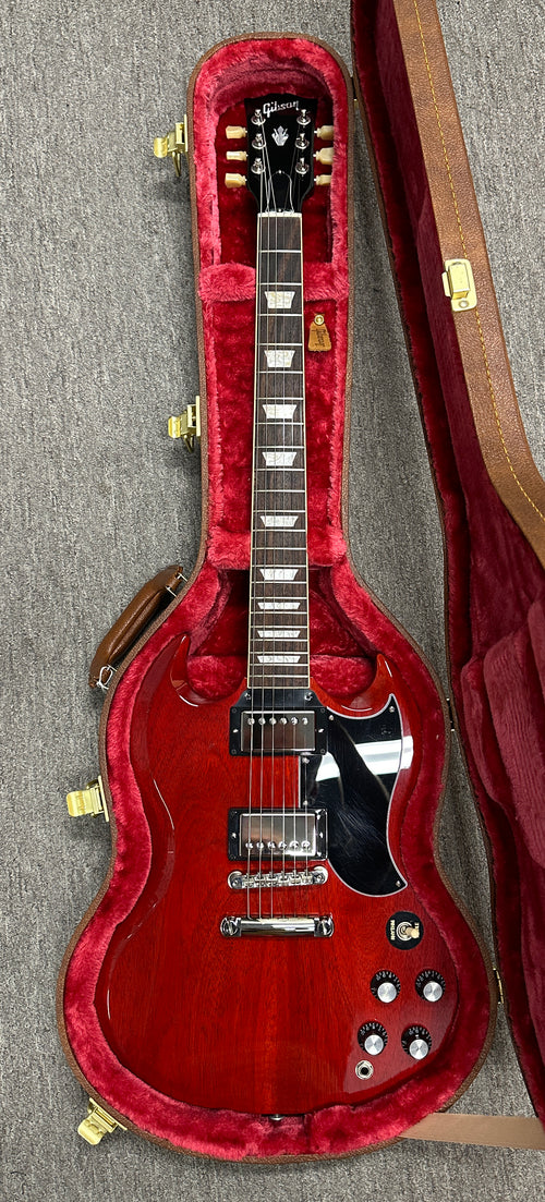 Used Gibson SG Standard '61 (2024) - Vintage Cherry #40324 with Original Hard Case