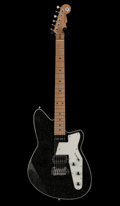 Used Reverend Wildwood-Exclusive Double Agent W (2023) - Black Sparkle #59317 with Original Hard Case