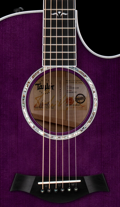 Taylor Custom GC Big Leaf Maple - Translucent Purple #94108