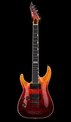 ESP E-II Horizon NT-II LH - Tiger Eye Amber Fade #ES4912243 (Factory Demonstration Model)