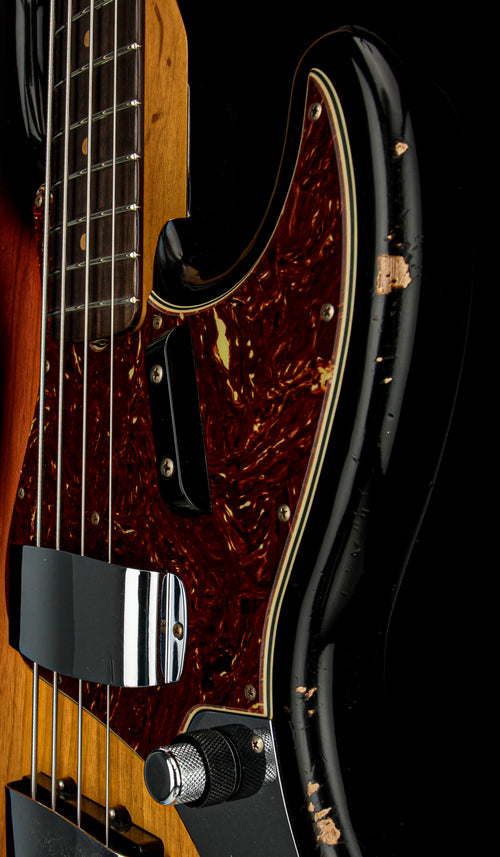 Fender Custom Shop 1961 Jazz Bass Heavy Relic - Bleached 3-Tone Sunburst #88214