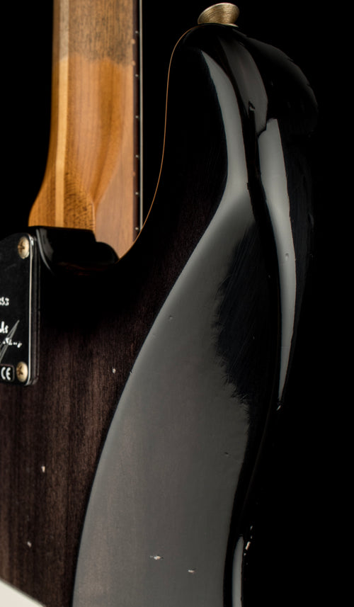 Fender Custom Shop Empire '59 Transition Stratocaster Journeyman Relic - Aged Ebony Transparent #20353