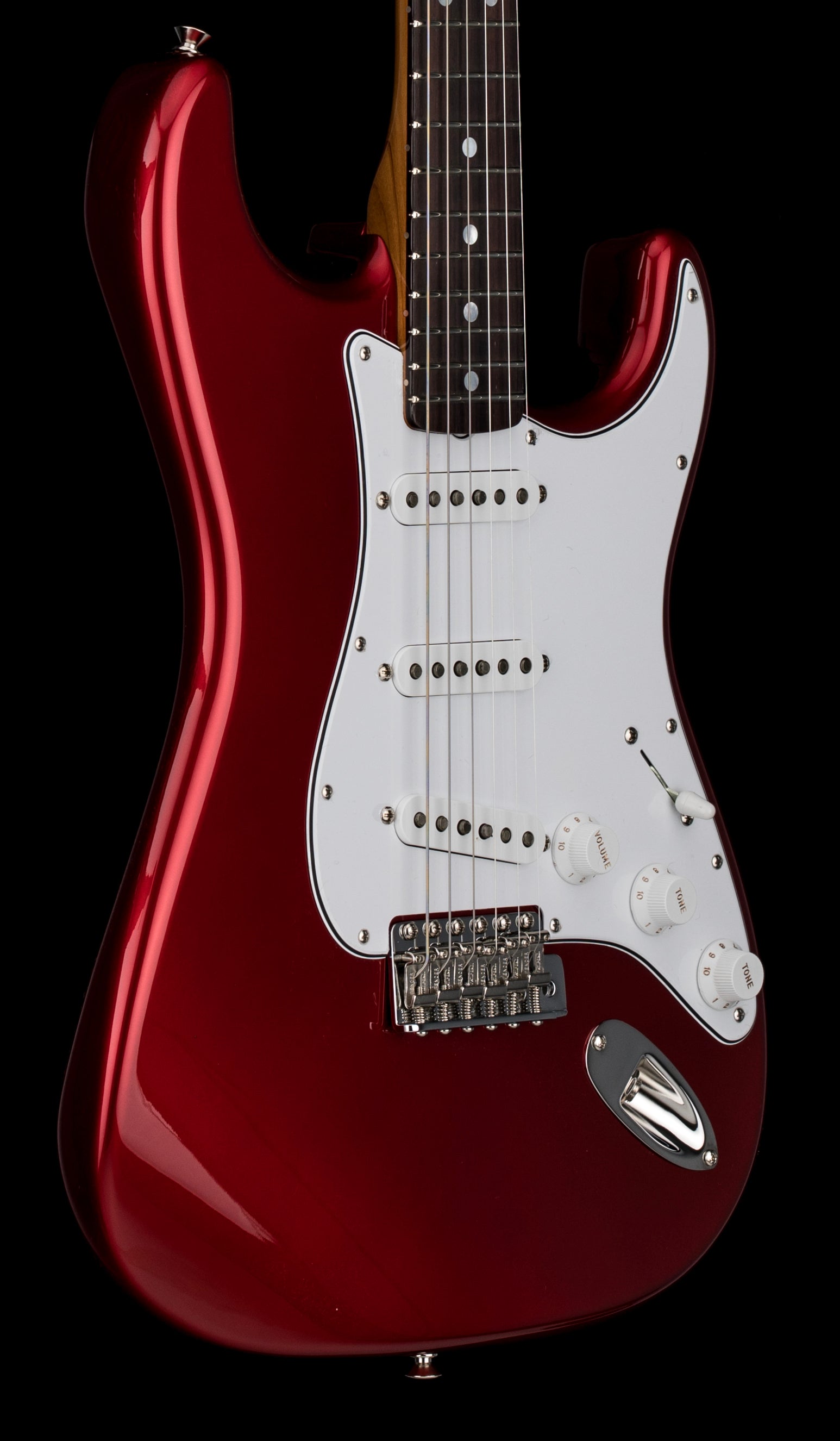 ギター Fender Stratocaster Candy Apple Red Fender Custom Shop Empire 67 Stratocaster NOS - Candy Apple Red