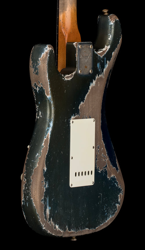 Fender Custom Shop Masterbuilt Dale Wilson 1961 Stratocaster Heavy Relic - Dark Lake Placid Blue over Lake Placid Blue #91709
