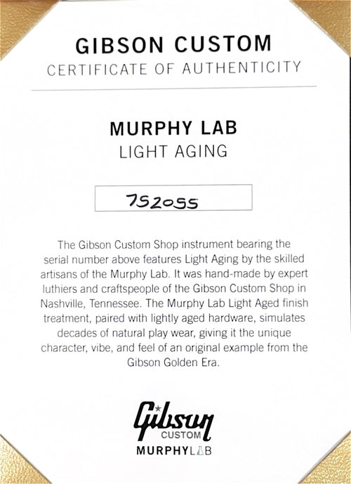 Gibson Custom Shop 1957 Les Paul Goldtop Darkback Murphy Lab Light Aged #52055