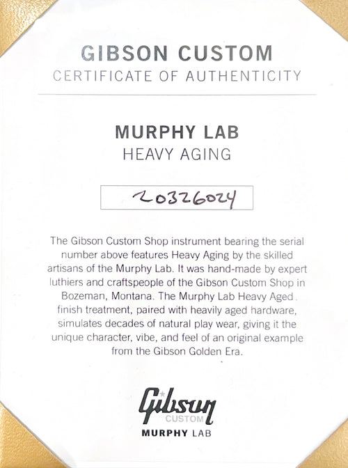 Gibson Custom Shop 1942 Banner Murphy Lab J-45 Heavy Aged - Vintage Sunburst #26024