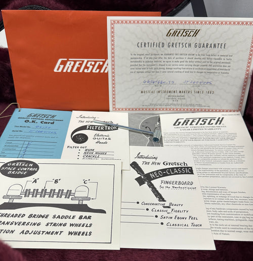 Gretsch LTD 1959 Quilt Classic Falcon G6136TGQM-59 - Forge Glow #41065
