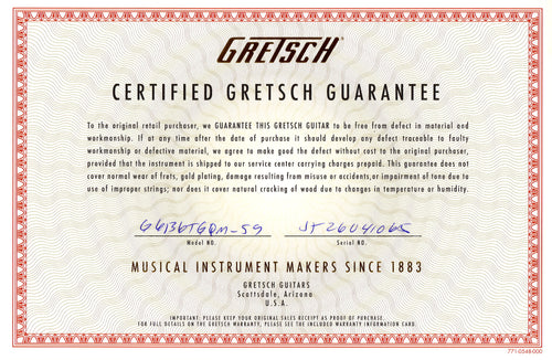 Gretsch LTD 1959 Quilt Classic Falcon G6136TGQM-59 - Forge Glow #41065