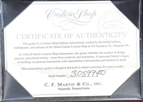 Martin Custom Shop D-28 Style - 1 11/16" #59940 (Empire Music Spec)