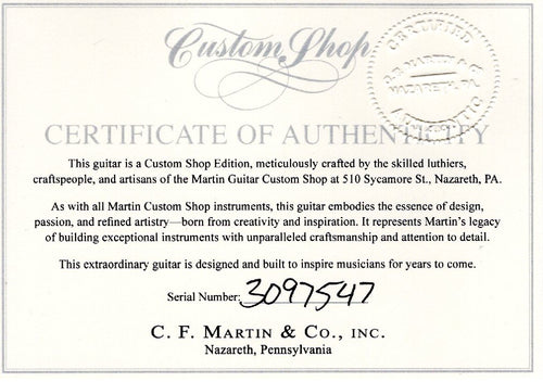 Martin Custom Shop D-28 Style Guatemalan Rosewood #97547 (Empire Music Spec)