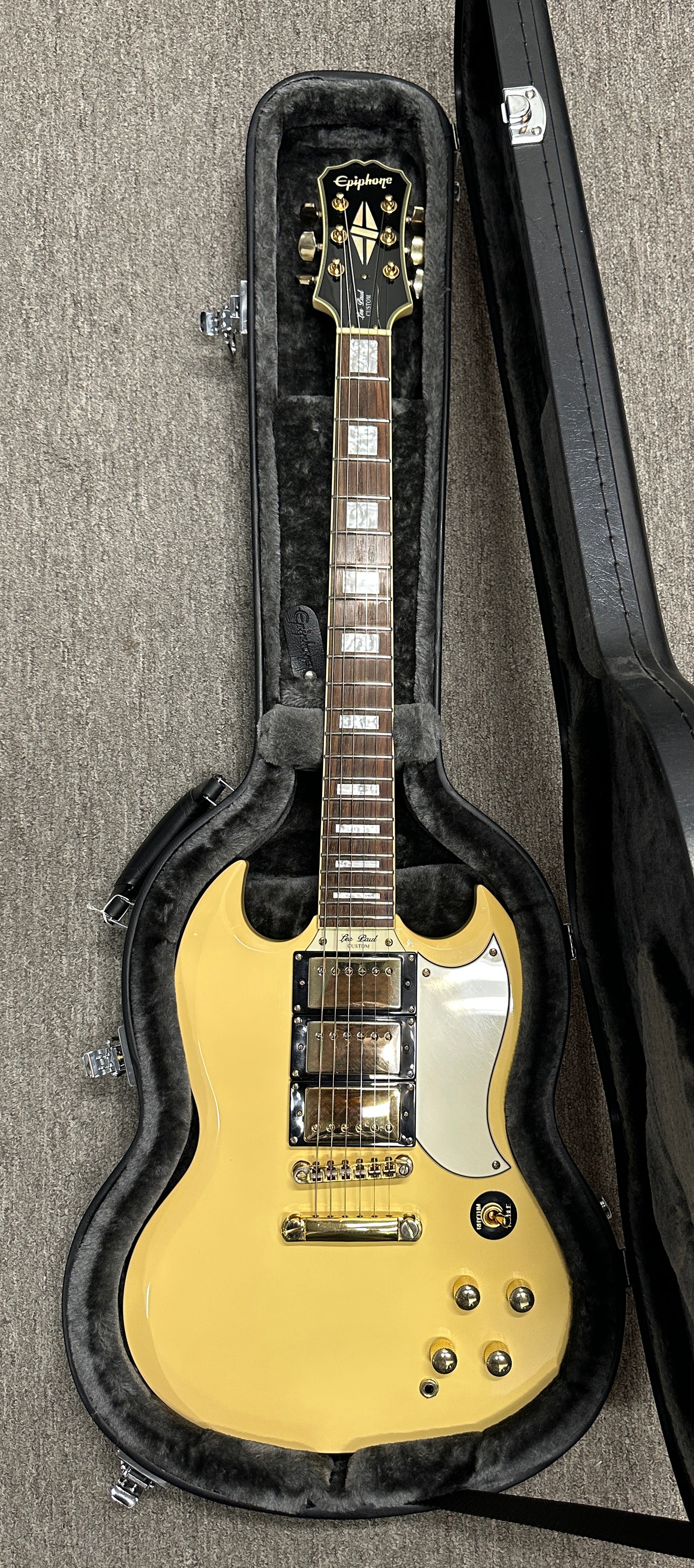 Used Epiphone G-400 Les Paul SG Custom (2007) - Antique Ivory