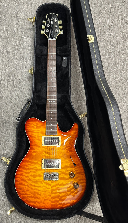 Used Hamer Talladega (2007) - Amber Burst #55564 with Original Hard Case
