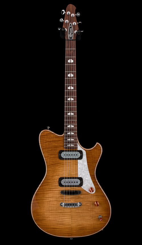 Used Powers Electric A-Type Select AA Top FF42 - Wild Honey Burst #A855 with Original Case