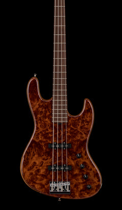 Used Sadowsky NYC Custom 21 Fret Redwood Lace Burl (2025) - Natural #9337 with Original Case