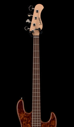 Used Sadowsky NYC Custom 21 Fret Redwood Lace Burl (2025) - Natural #9337 with Original Case