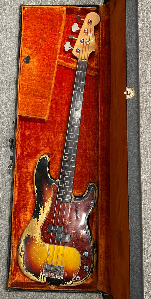 Vintage Fender 1964 Precision Bass - Sunburst #27124 with Hard Case