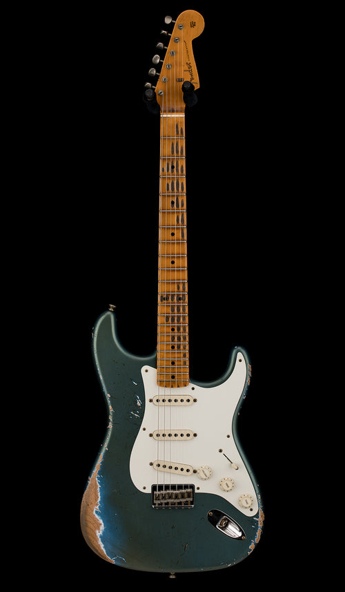 Fender Custom Shop 1956 Stratocaster HT Heavy Relic - Super Aged Lake Placid Blue #91396