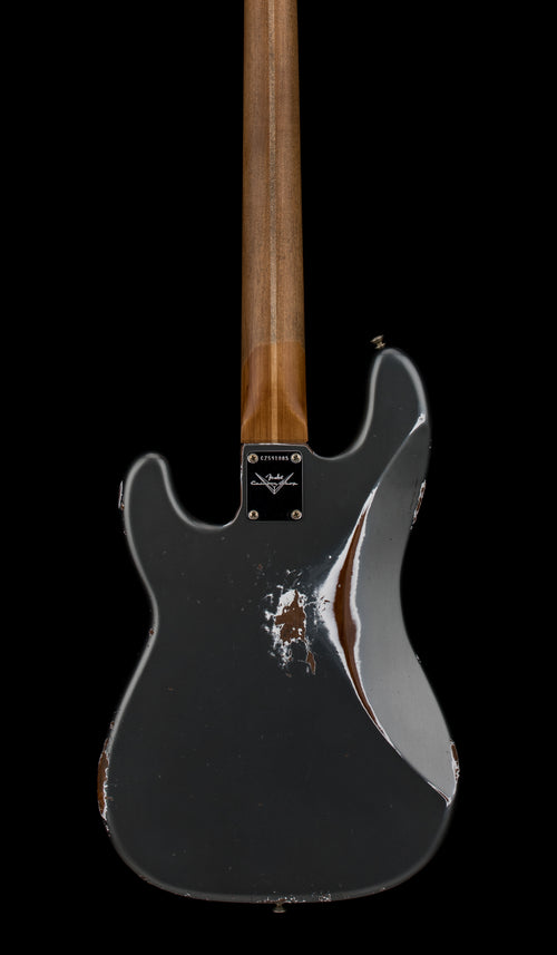 Fender Custom Shop Empire 58 Precision Bass Heavy Relic - Faded Aged Charcoal Frost Metallic #91085