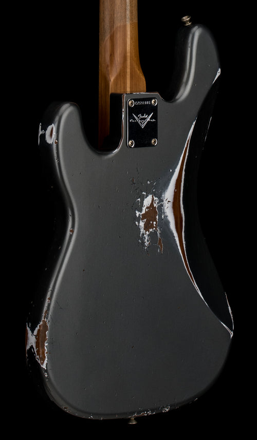 Fender Custom Shop Empire 58 Precision Bass Heavy Relic - Faded Aged Charcoal Frost Metallic #91085