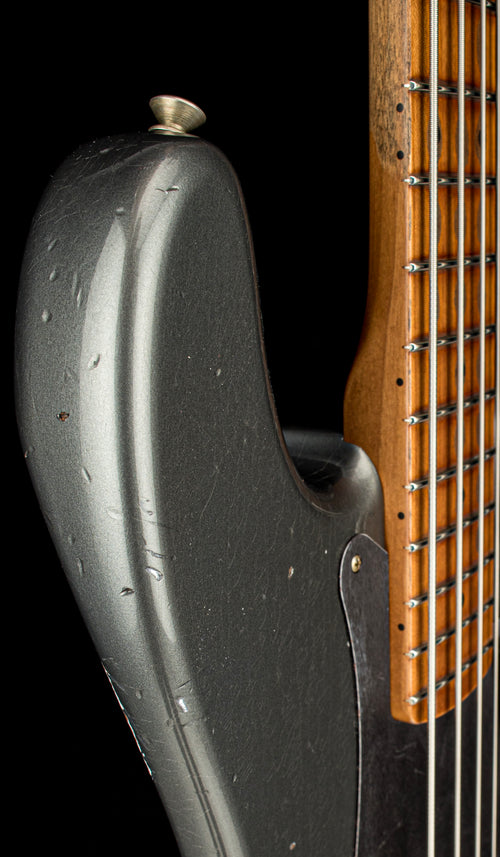 Fender Custom Shop Empire 58 Precision Bass Heavy Relic - Faded Aged Charcoal Frost Metallic #91085