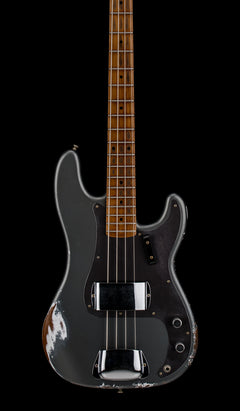 Fender Custom Shop Empire 58 Precision Bass Heavy Relic - Faded Aged Charcoal Frost Metallic #91085