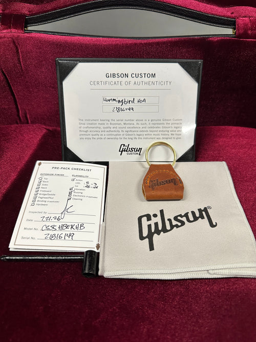 Gibson Custom Shop Hummingbird Elegant Koa - Honey Burst #16149