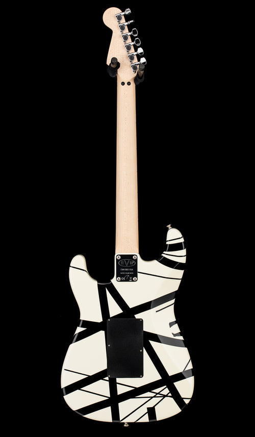 Used EVH Striped Series (2019) - White with Black Stripes #01158