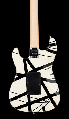 Used EVH Striped Series (2019) - White with Black Stripes #01158