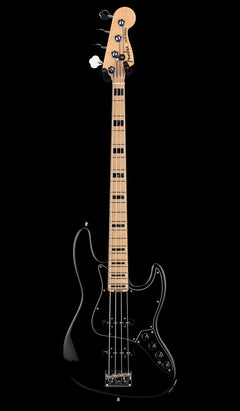 Used Fender American Elite Jazz Bass (2018) - Black #38266 with Hard Case