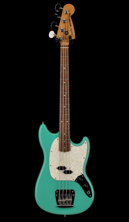 Used Fender Vintera '60s Mustang Bass (2021) - Sea Foam Green #09446 with Hard Case