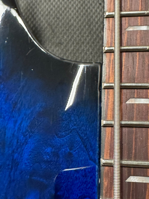 Used Schecter Omen Elite-4 (2021) - See-Thru Blue Burst #10310 with Gig Bag