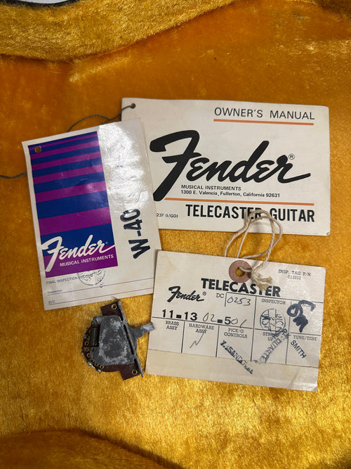 Vintage Fender 1975 Telecaster - Blonde #642640 with Original Hard Case