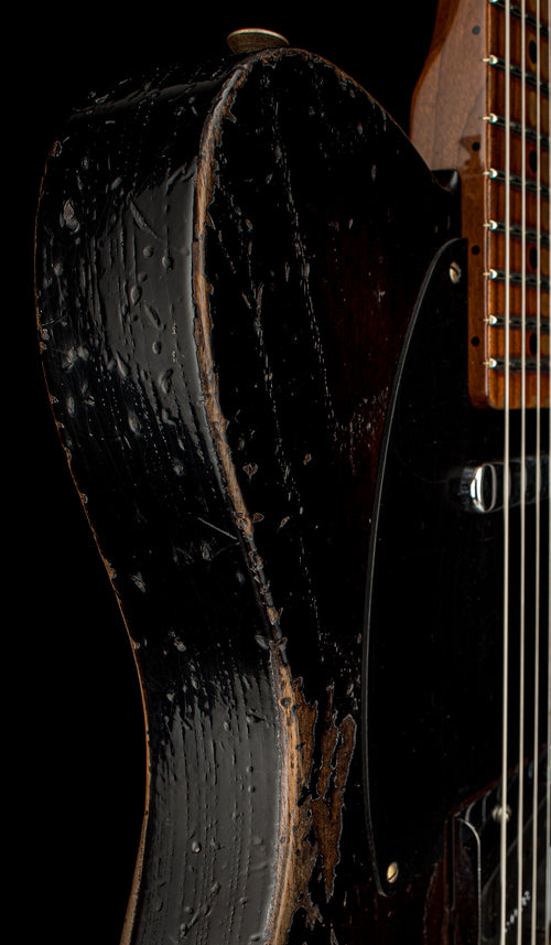 Fender Custom Shop LTD Roasted Reverse 50s Telecaster Heavy Relic - Ebony Transparent #44880
