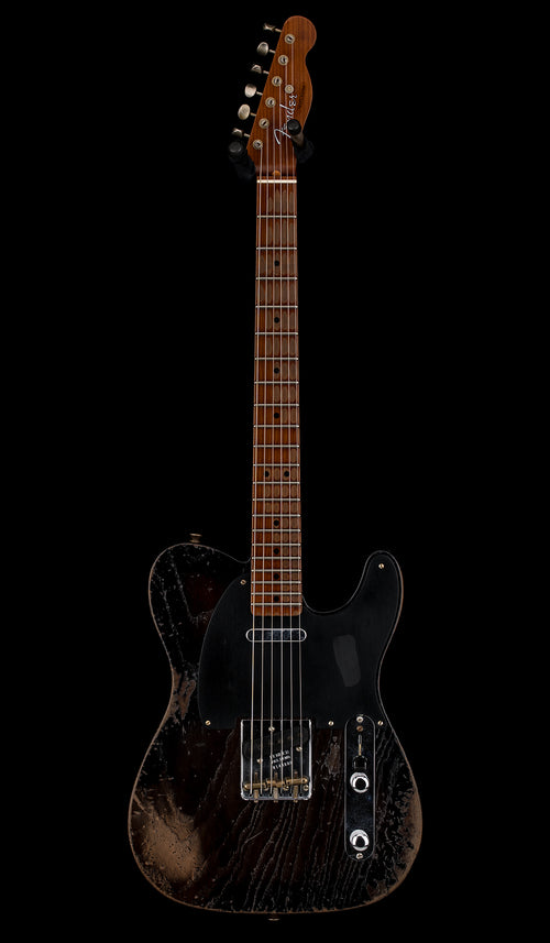 Fender Custom Shop LTD Roasted Reverse 50s Telecaster Heavy Relic - Ebony Transparent #44880
