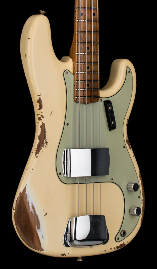 Fender Custom Shop Empire 58 Precision Bass Heavy Relic - Faded Aged Vintage White #87548