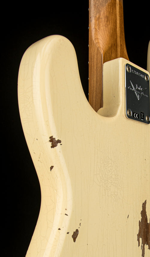 Fender Custom Shop Empire 58 Precision Bass Heavy Relic - Faded Aged Vintage White #87548