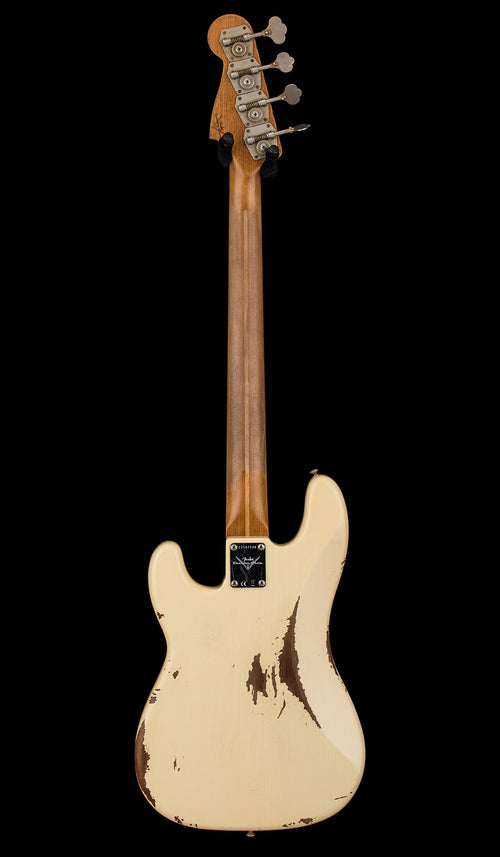 Fender Custom Shop Empire 58 Precision Bass Heavy Relic - Faded Aged Vintage White #87548