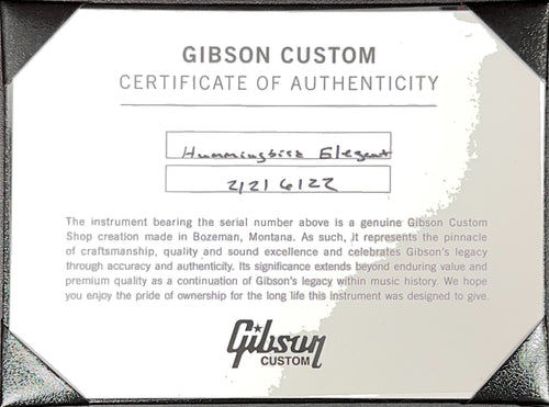Gibson Custom Shop Hummingbird Elegant Koa - Honey Burst #16122