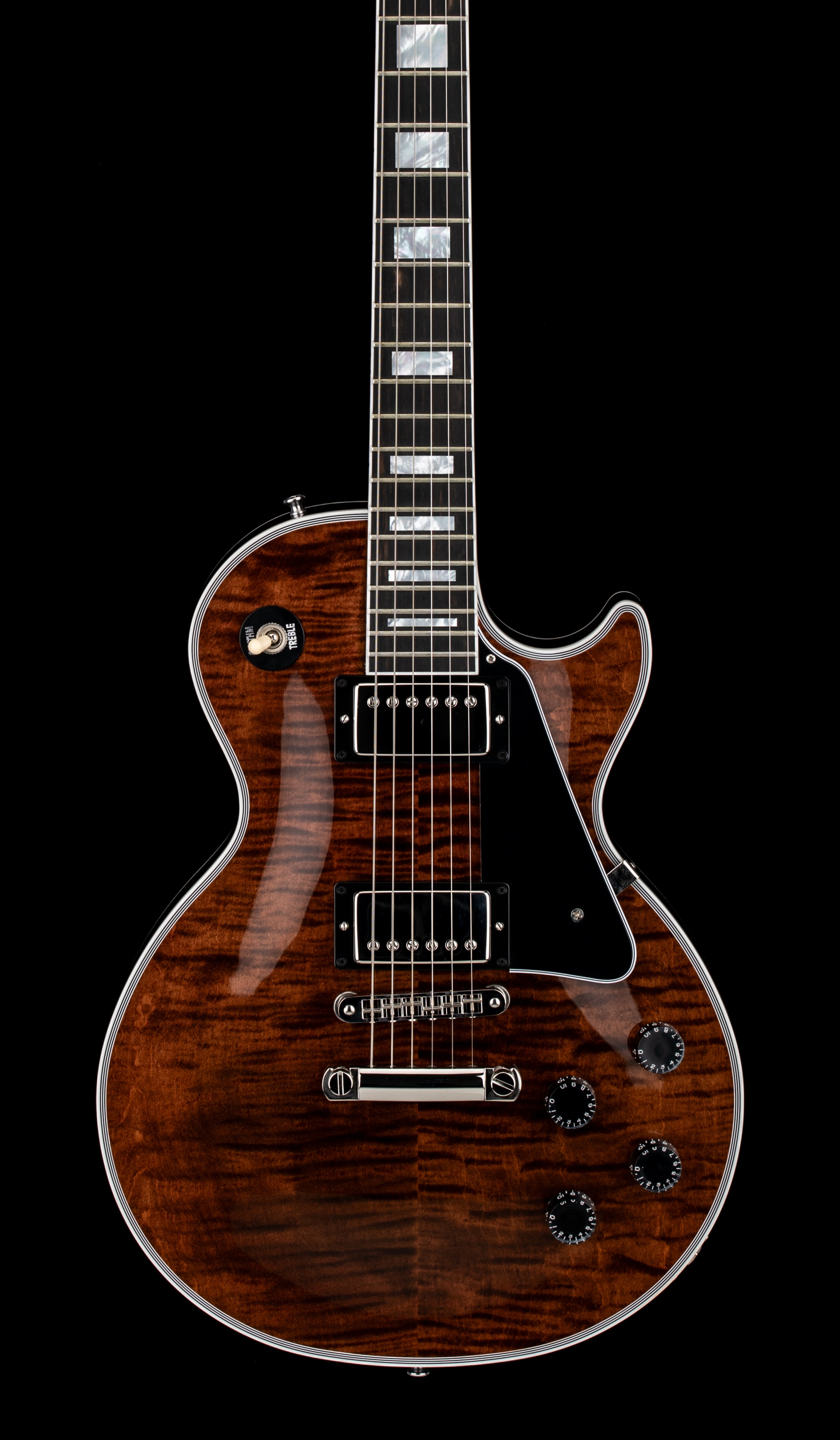 ギター Gibson Custom shop Les paul 2021 Gibson Custom Shop Les Paul Custom Figured - Rootbeer #00758