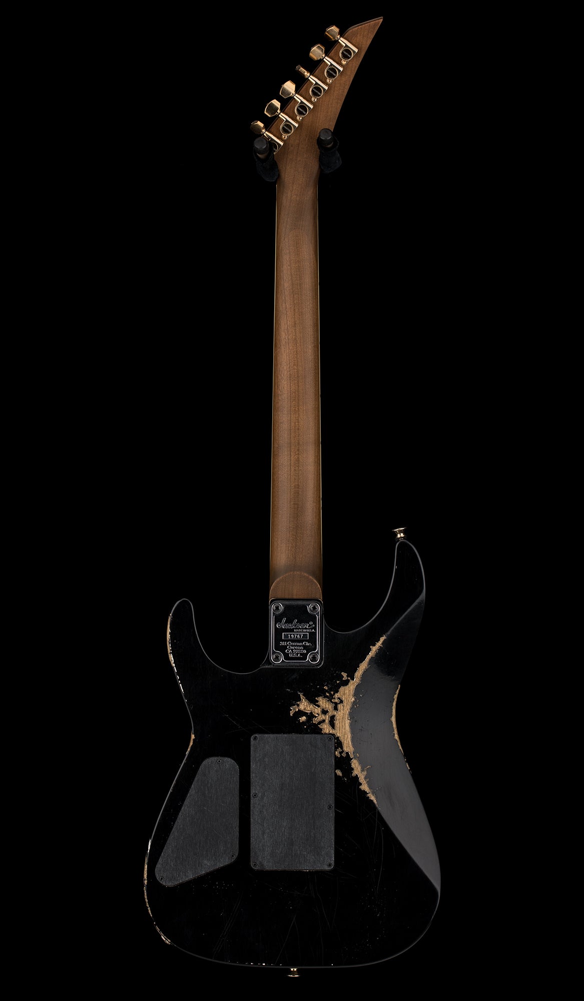 Jackson Custom Shop Korina DK 2H FR Relic - Black (Empire Music Spec)