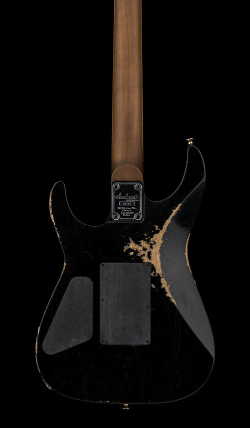 Jackson Custom Shop Korina DK 2H FR Relic - Black #19767 (Empire Music Spec)
