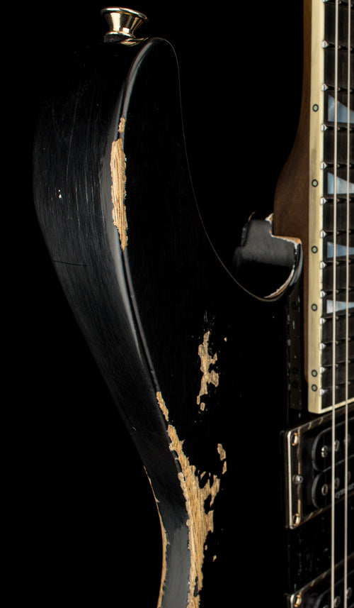 Jackson Custom Shop Korina DK 2H FR Relic - Black #19767 (Empire Music Spec)