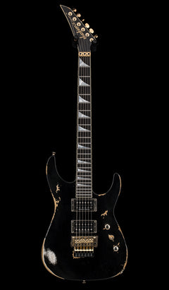 Jackson Custom Shop Korina DK 2H FR Relic - Black #19767 (Empire Music Spec)