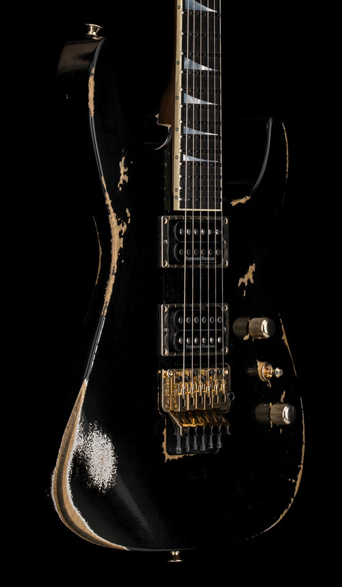 Jackson Custom Shop Korina DK 2H FR Relic - Black #19767 (Empire Music Spec)